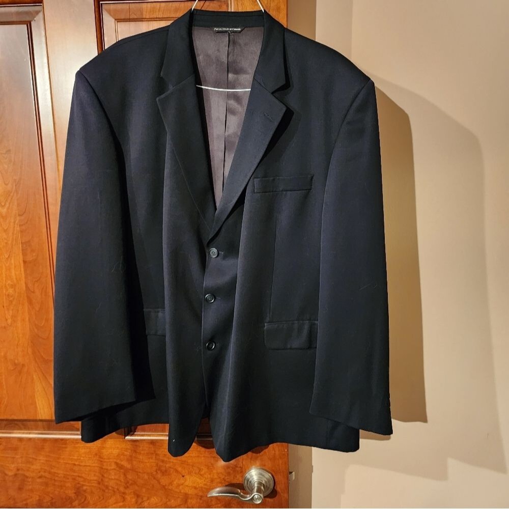 Men's Navy Single Button Saville Blazer
